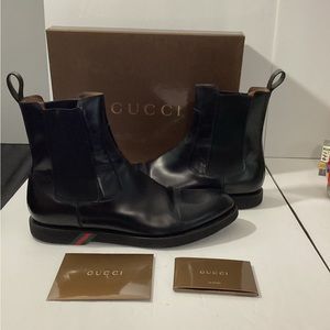Men’s Vintage Gucci Chelsea Boots/Pre-Owned Size 10 Black